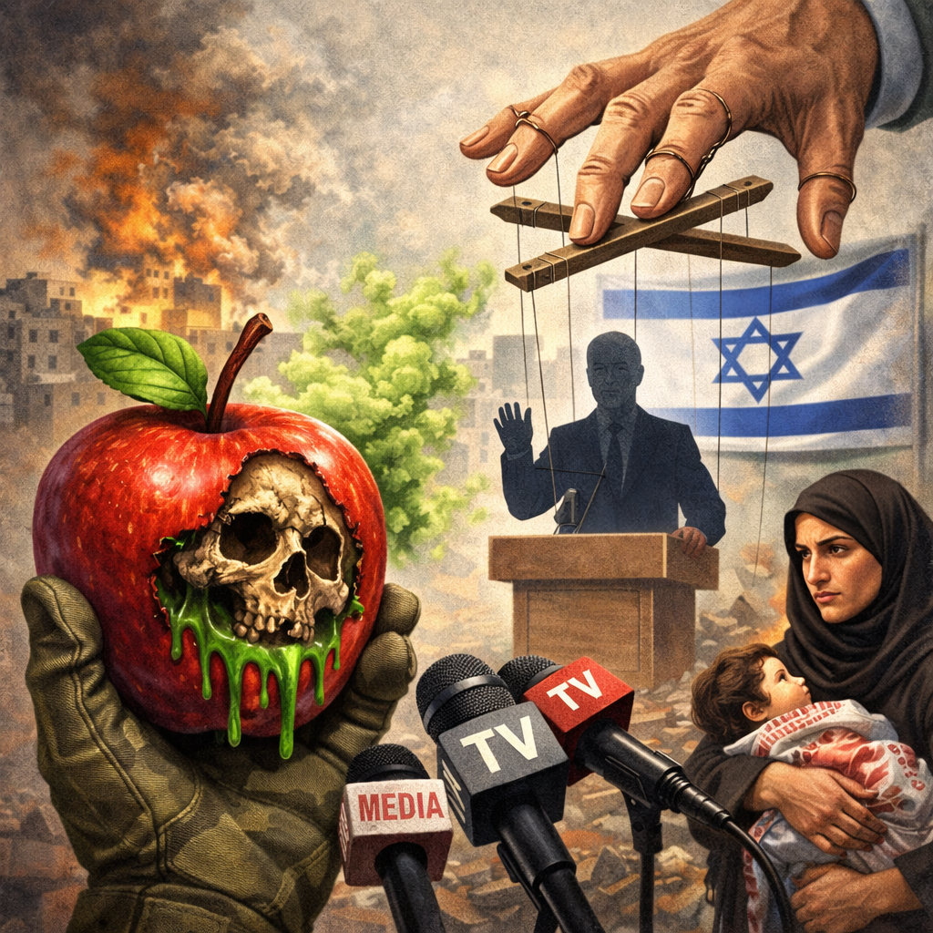 Manzana envenenada y control mediático